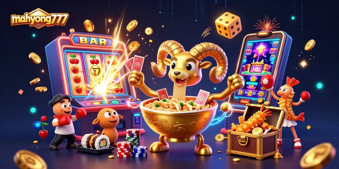 Join mahyong777 for exciting wins with 3D casino characters in a vibrant gambling scene.