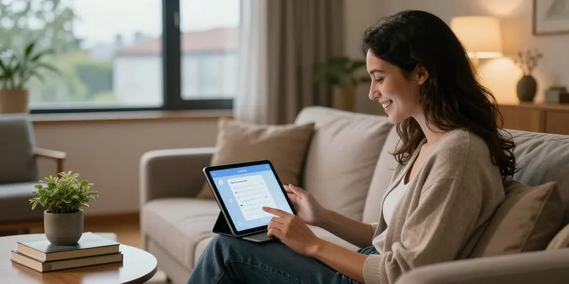 Engaging user interaction with Crush on AI in a cozy living room.