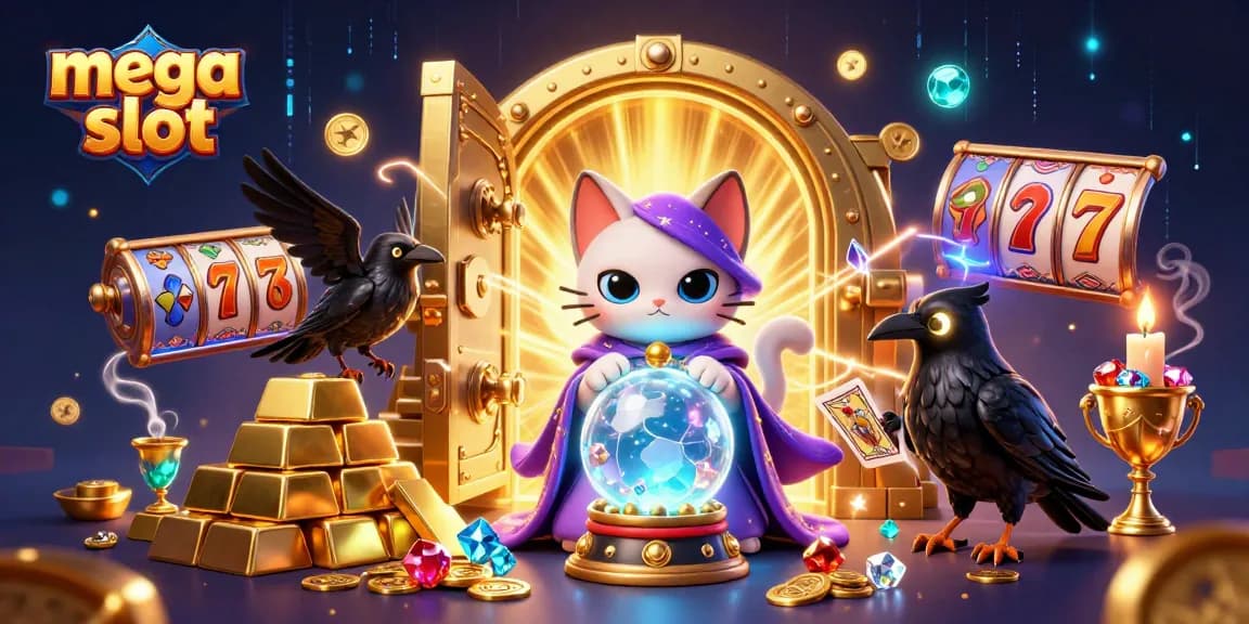 Spin the reels for exciting wins with the mega slot experience featuring dazzling casino elements.
