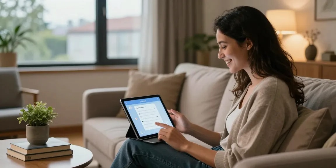 Engaging user interaction with Crush on AI in a cozy living room.