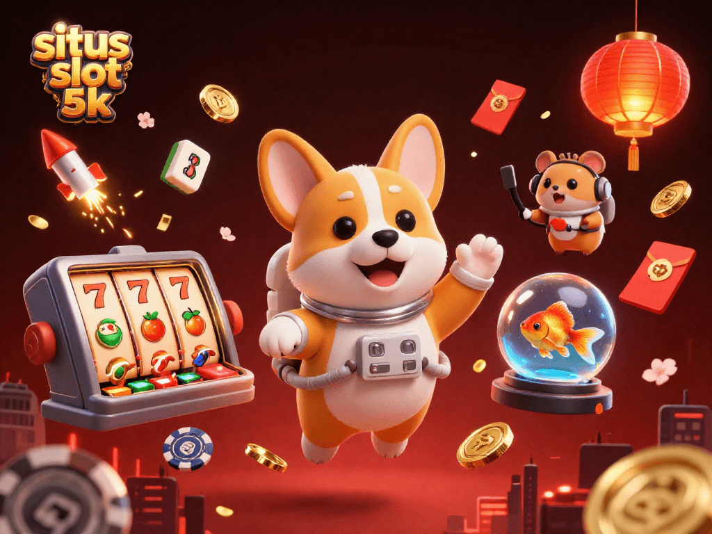 Play with excitement at situs slot 5k in a vibrant, cosmic casino atmosphere.