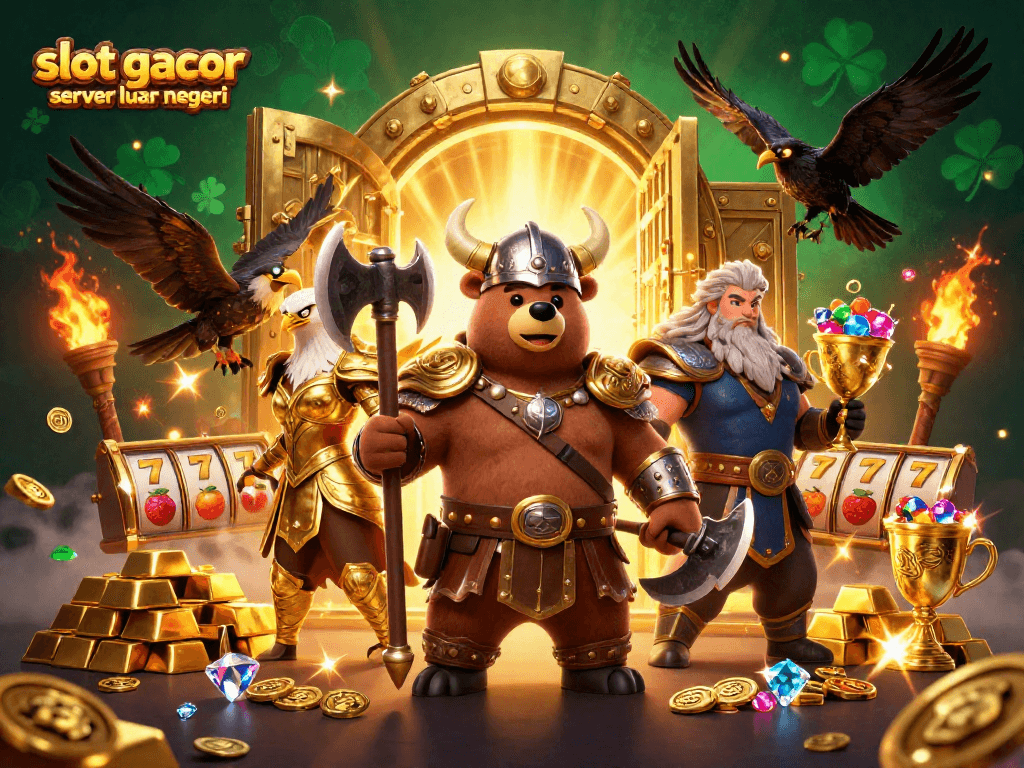 Experience exhilarating gameplay at slot gacor server luar negeri with dynamic golden treasures and 3D characters