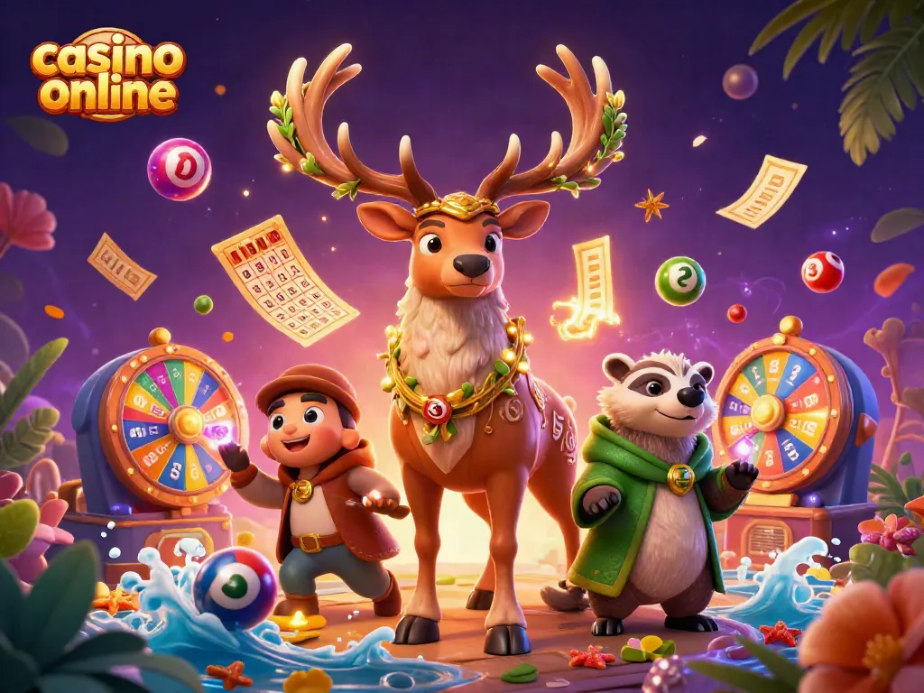 Disfruta de la emoción de un casino online mientras juegas con cartas y premios brillantes.