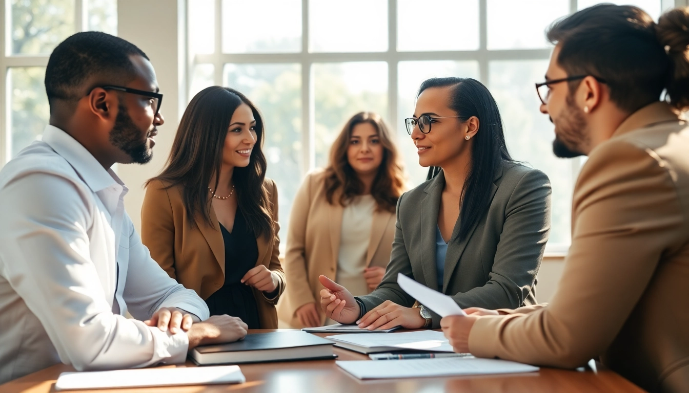 Jacksonville Immigration Lawyer assisting clients in a welcoming office environment.