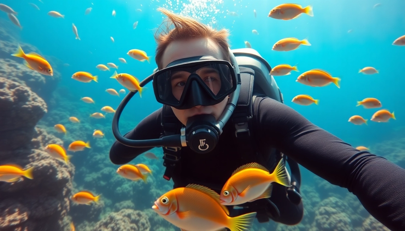 Schnuppertauchen in einem bezaubernden Korallenriff mit bunten Fischen.