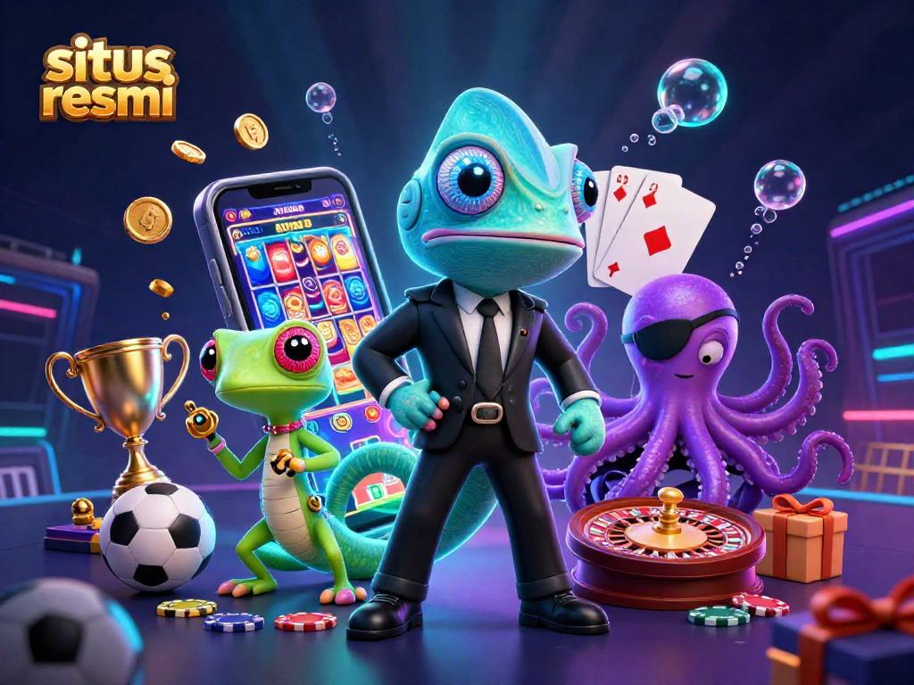Experience thrilling betting with situs resmi at its core, featuring dynamic sports elements and energized characters.