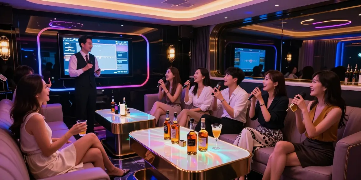 Experience vibrant nightlife at 강남가라오케 with luxurious private rooms and high-end service.