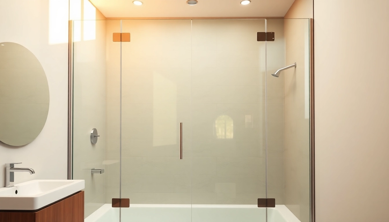 Enhance your bathroom with a stylish semi-frameless shower screen featuring sleek glass.