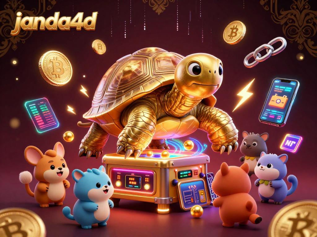 Experience exciting gaming at janda4d with golden tortoise pinball and crypto elements.