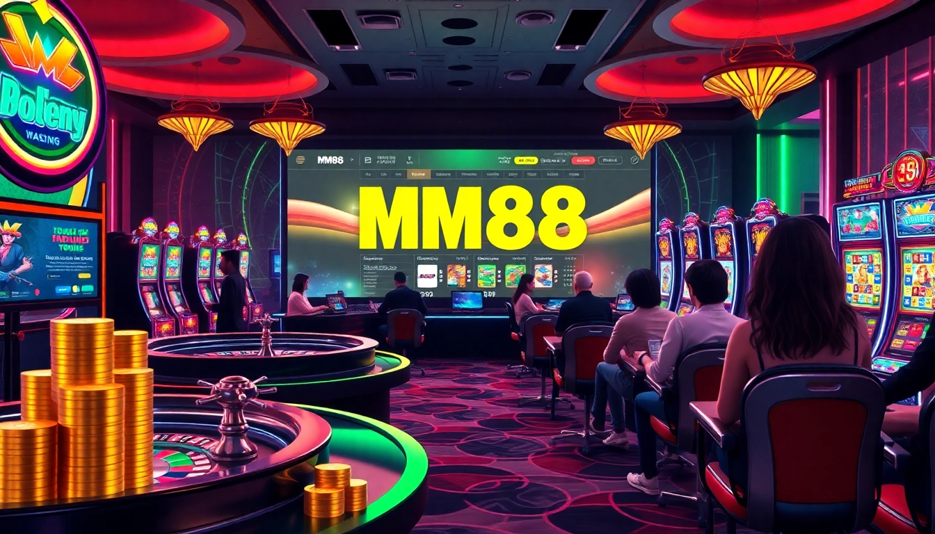 Experience an electrifying online gambling session with MM88's casino games.