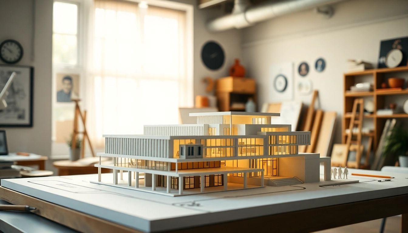 Architekturmodellbau Bonn - Detailreiche Modelle zeigen kreative Architekturprojekte in einem inspirierenden Raum.