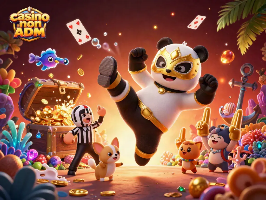 Giocatori esultano nei casinò non ADM con panda e chihuahua, simboli del divertimento.