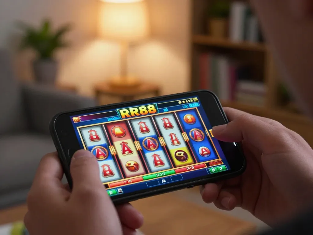 Engage with the exciting RR88 apk mobile gaming experience on your smartphone while enjoying your home.