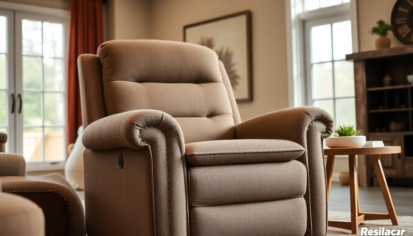 A big and tall lift chair designed for maximum comfort boosts relaxation in a cozy living room.