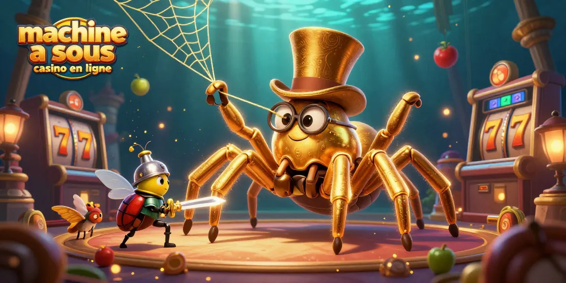 Jouez à des machines à sous casino en ligne captivantes avec une tarantule en or et un chevalier courageux.