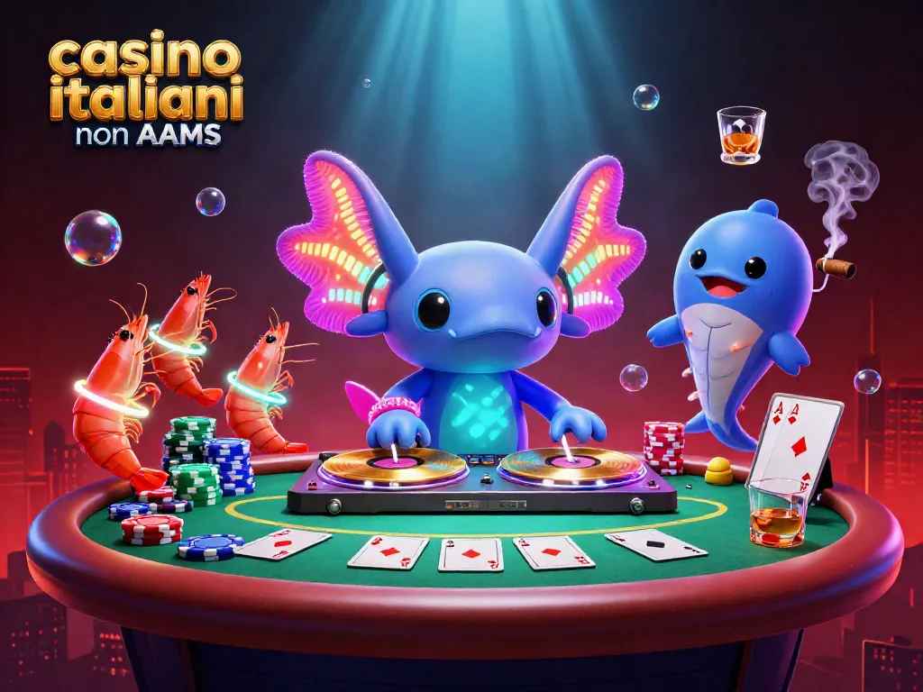 I giocatori esplorano i migliori casino italiani non AAMS, circondati da un'animazione vivace