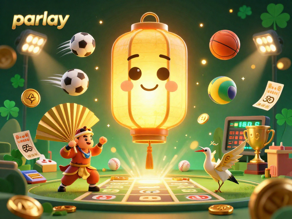 Get ready to parlay your bets in this vibrant sports betting scene filled with dynamic elements.
