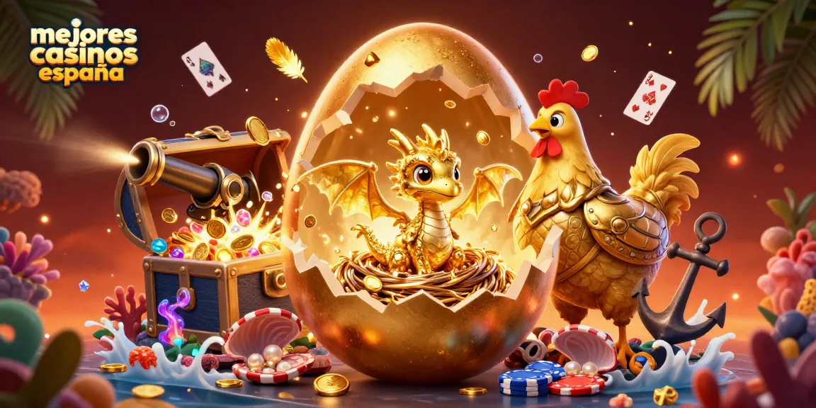 Disfruta de los mejores casinos en España mientras el dragón dorado protege las fichas de póker.