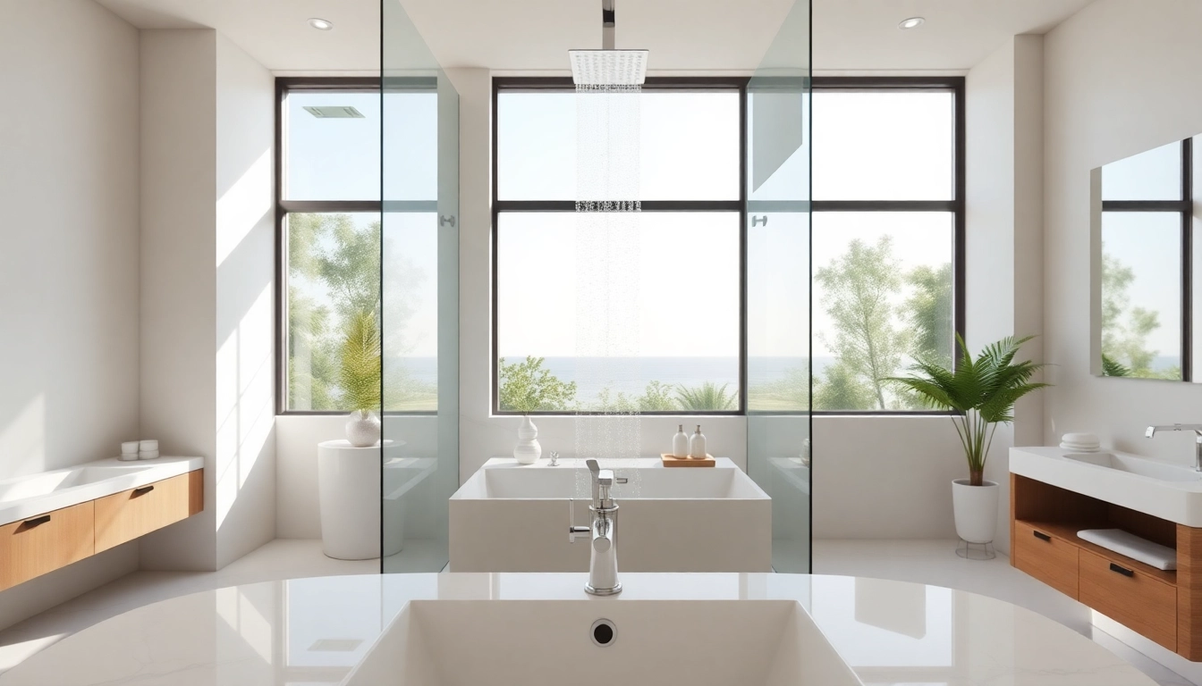 Enhance your bathroom with elegant showers Australia, featuring modern rainfall designs and sleek fixtures.