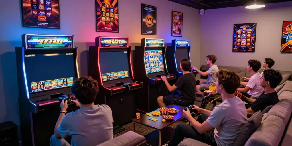Teman-teman bersenang-senang bermain slot777 dalam suasana gaming yang dinamis.
