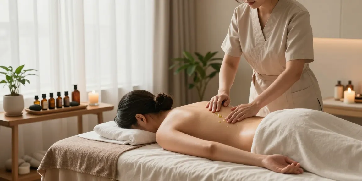 Tranquil 마포스웨디시 massage room with soothing atmosphere and essential oils.