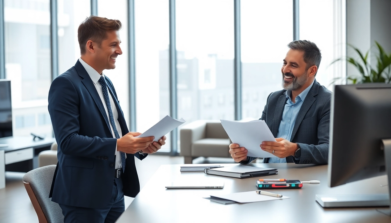 Explore extended warranty solutions through a professional consultant advising a satisfied customer.