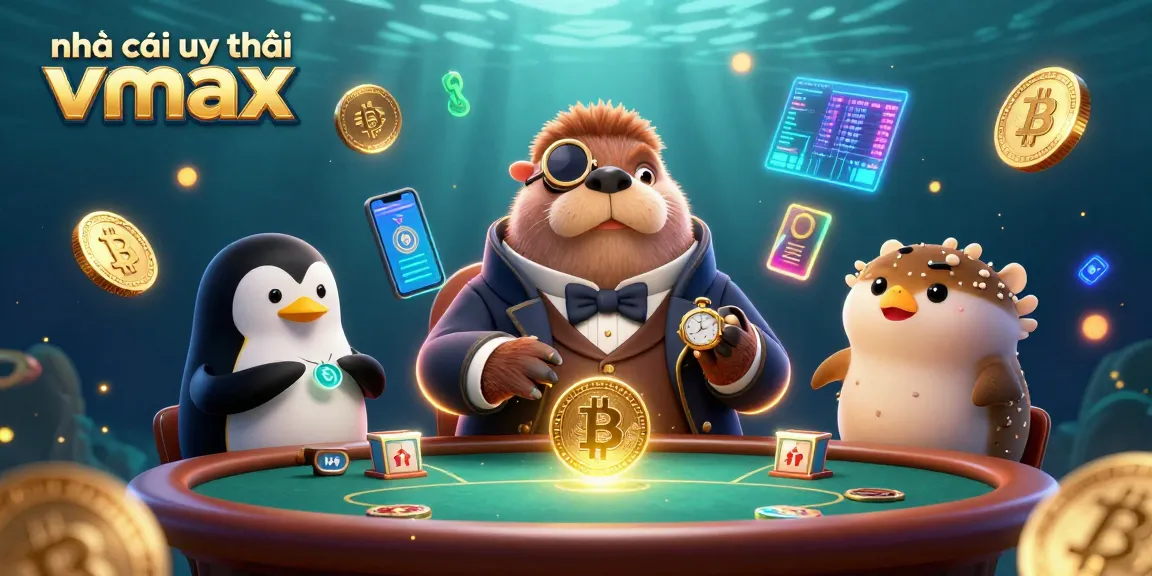 Engage with the exciting games at nhà cái uy tín Vmax, featuring a charismatic walrus and thrilling poker gameplay.