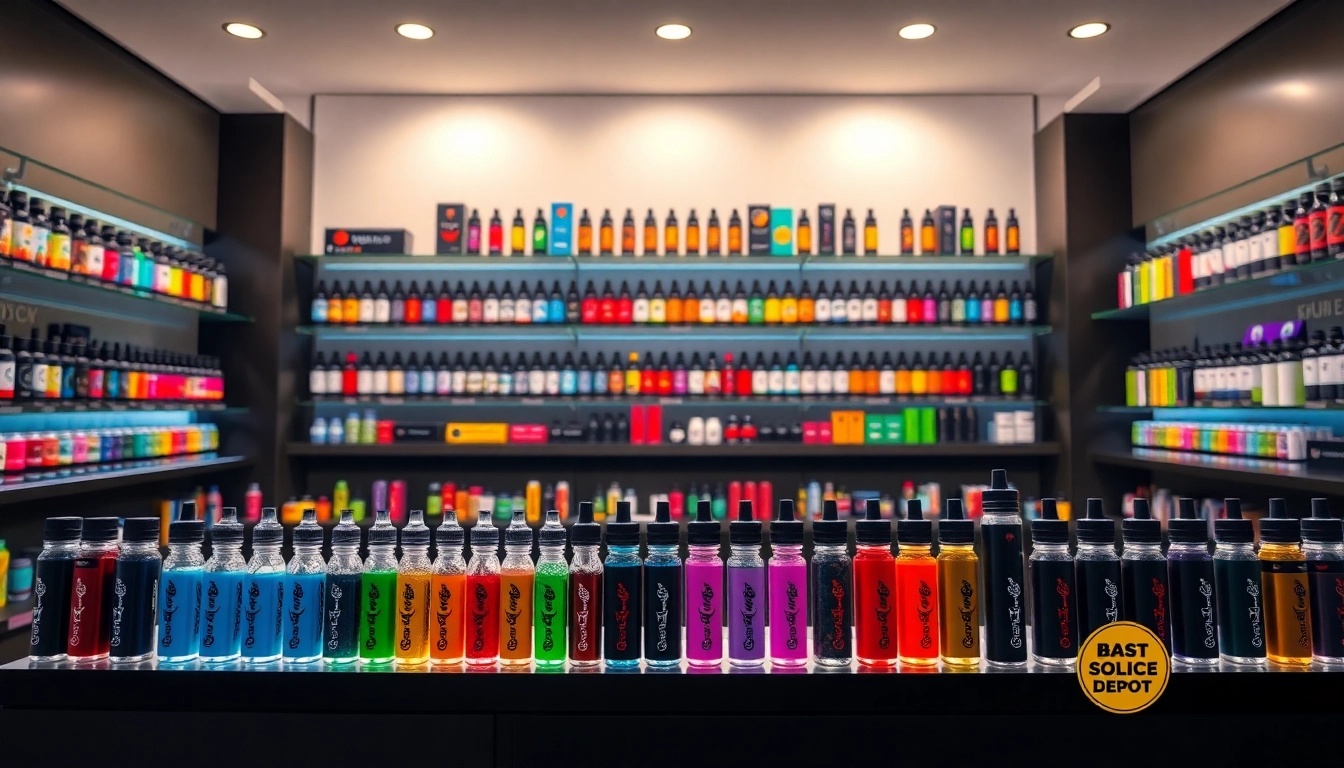 Explore vibrant vape juices and products at Vape Juice Depot showcasing high quality and variety.