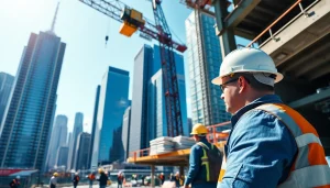 Visual representation of Manhattan Commercial General Contractor managing an active construction site in NYC.