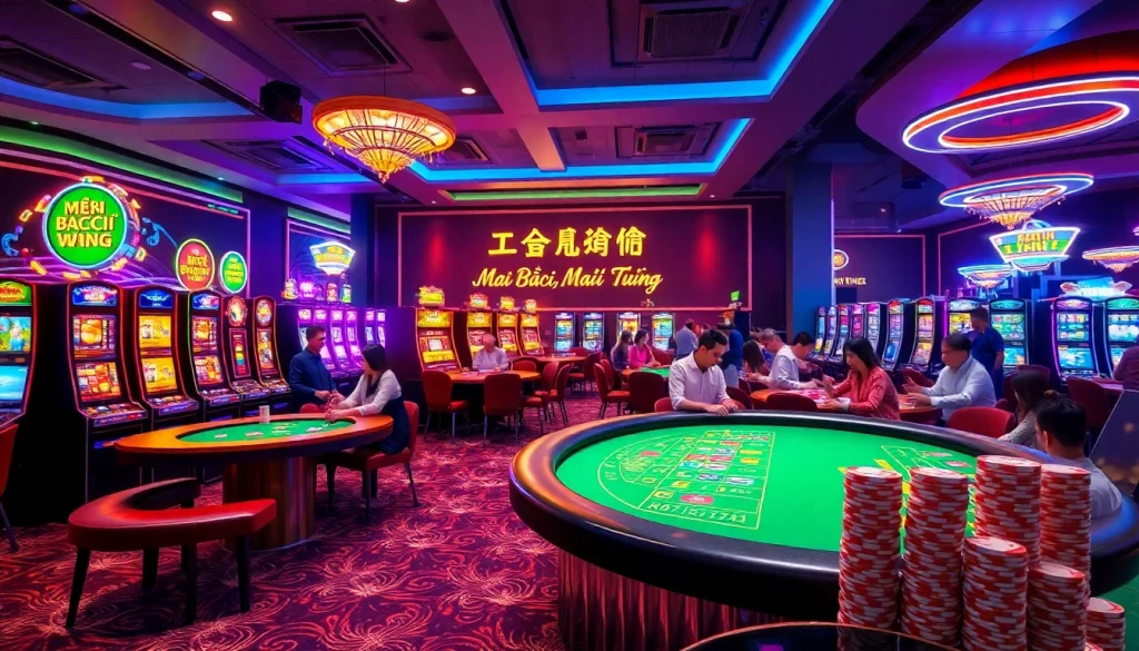 KJC AC 3 immersive casino experience with thrilling tables, dice, and slot machines.