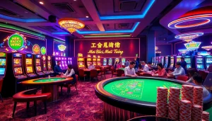 KJC AC 3 immersive casino experience with thrilling tables, dice, and slot machines.