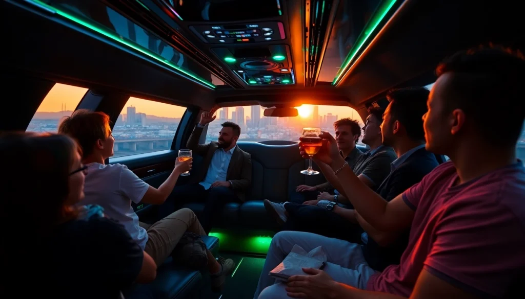 World Cup Group Transportation in a luxurious limousine with fans celebrating in style in Los Angeles.