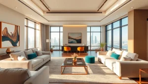 Discover a stunning interior design dubai setup showcasing elegance and sophistication in a modern living space.