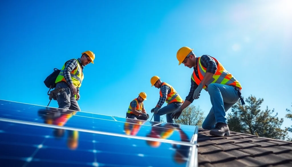 Experienced professionals installing solar panel systems for Solar Panel Installation Lincoln homes.