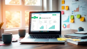 Boost your productivity with WhatsApp Smart CRM displayed in an organized workspace.