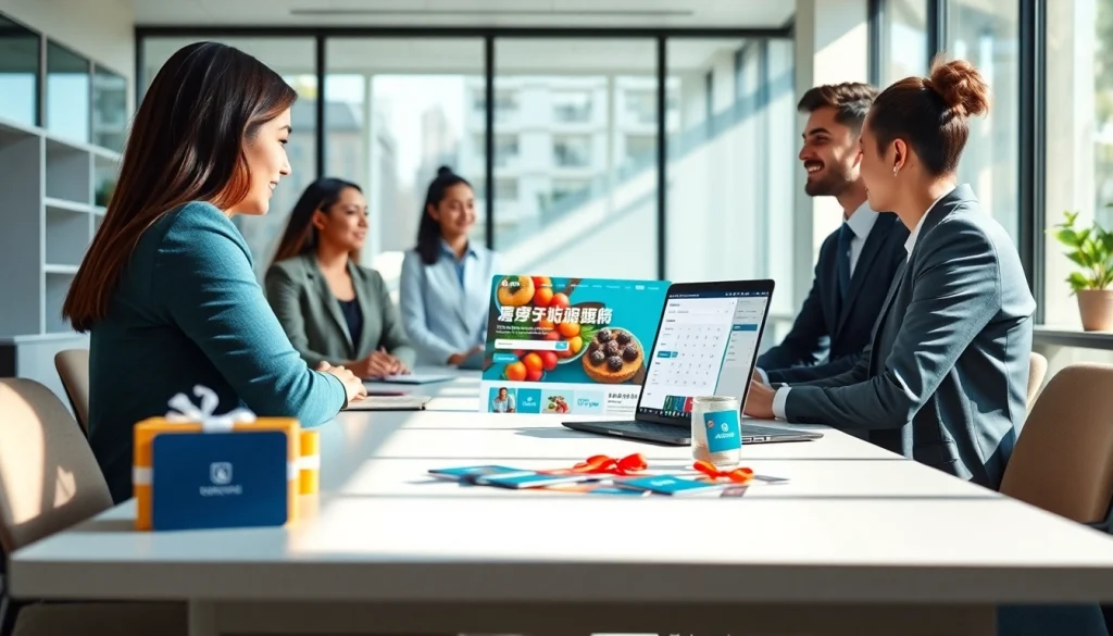 다양한 기프트 카드가 표시된 노트북 화면에서 상품권카드를 보여주는 디지털 금융을 상징하는 전문 사무실 환경