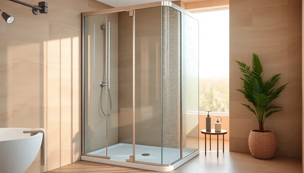 Erleben Sie die duschkabine 100x100 in einem modernen Badezimmer-Design mit eleganten Details.