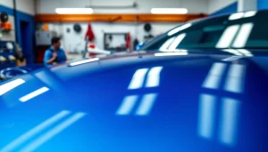 Enhance your vehicle's shine with ceramic coating Chattanooga services in a professional setting.