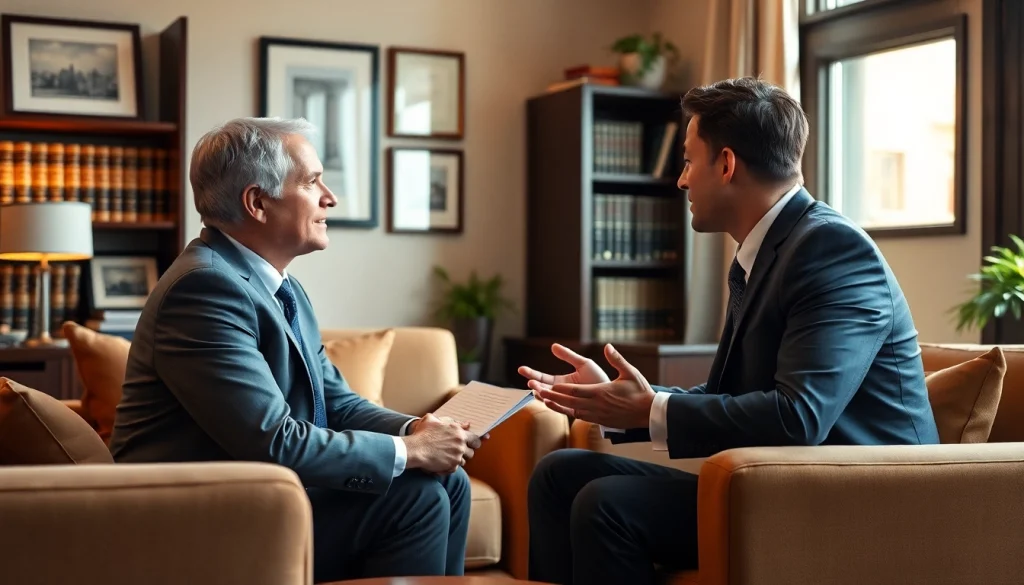 Brooklyn Estate Planning Lawyer engaged with clients in a professional office setting.