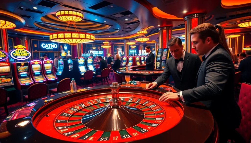 Experience the excitement of gambling at raja toto88's luxurious casino scene.