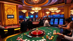 Experience the thrill of betting at say88 with vibrant gaming tables and immersive casino action.
