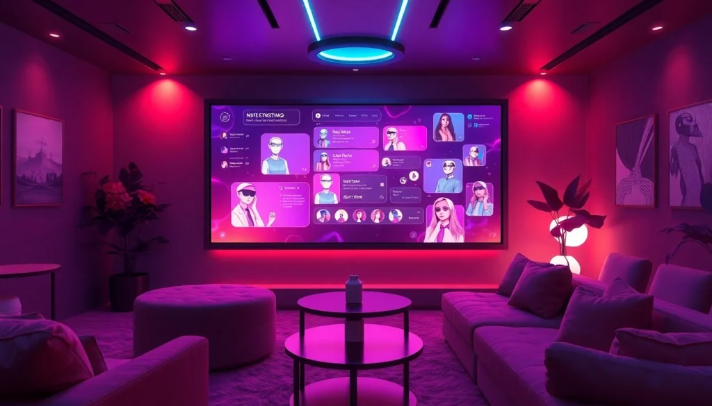 Experience vibrant interactions with free nsfw ai in a modern digital lounge.